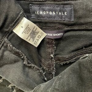 Aeropostale Black Jeans Shorts, size 0, gently used